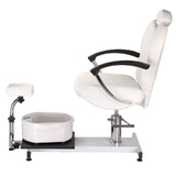 Pedicure chair with foot massager BR-2301 white - BVShop