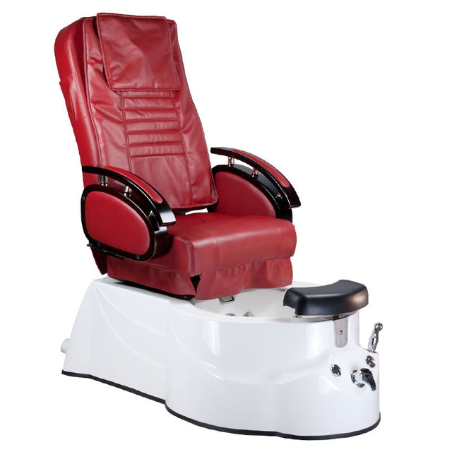 Pedicure chair with massage BR-3820D Burgundy - BVShop
