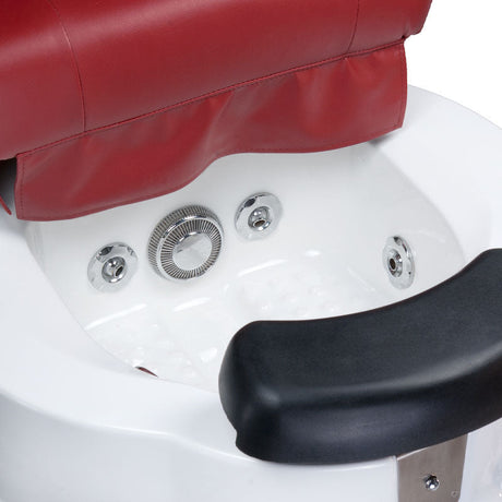 Pedicure chair with massage BR-3820D Burgundy - BVShop