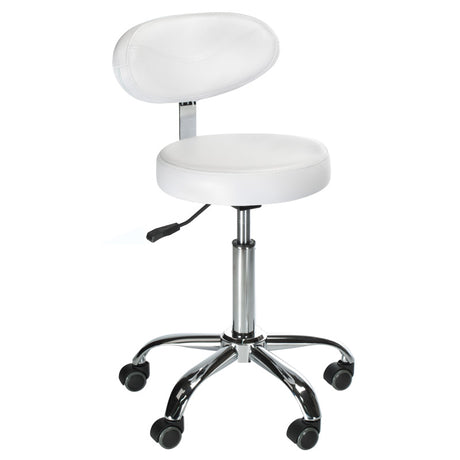 Cosmetic stool with backrest BD-9934 white - BVShop