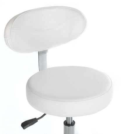 Cosmetic stool with backrest BD-9934 white - BVShop