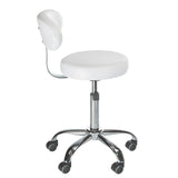 Cosmetic stool with backrest BD-9934 white - BVShop
