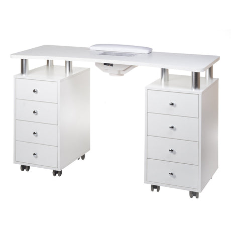 Manicure table + dust extractor BD-3425+P WHITE - BVShop