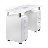 Manicure table + dust extractor BD-3425+P WHITE - BVShop