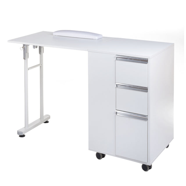 Foldable manicure table BD-3802 WHITE - BVShop