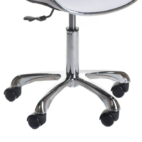 Cosmetic stool with backrest BD-9933 White - BVShop
