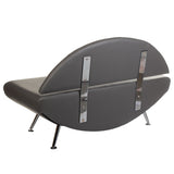 Gray Carini Waiting Sofa BD-6710 by Beauty System, showcasing a modern, comfortable sofa with clean lines and plush upholstery.