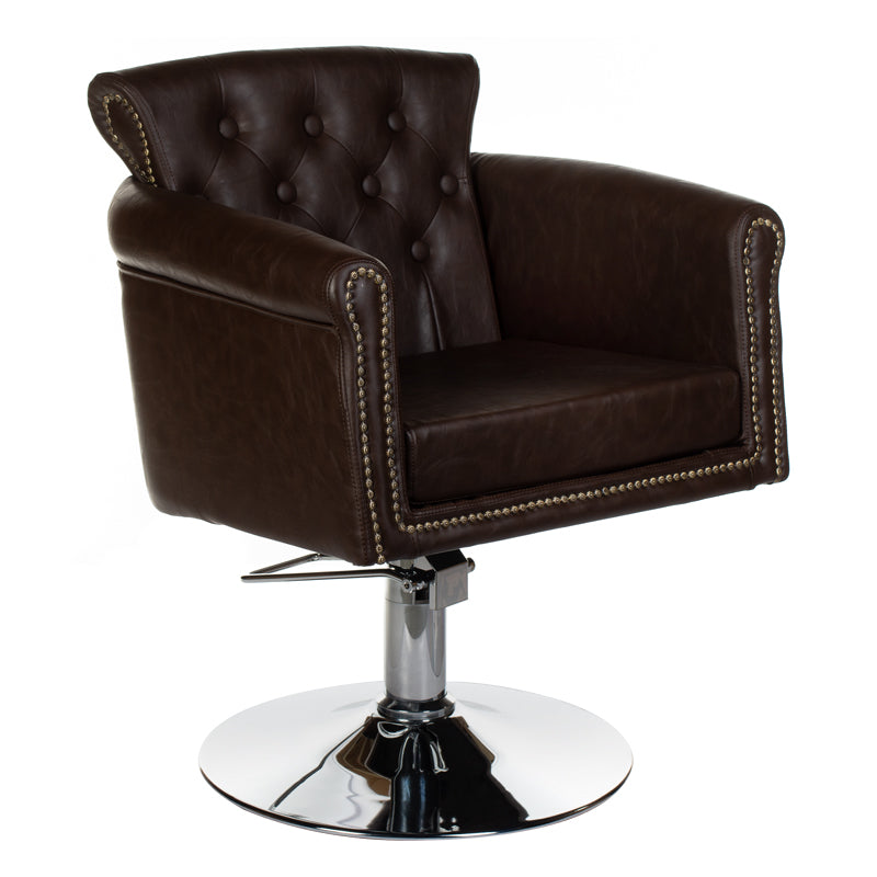 Hairdressing chair ALBERTO BH-8038 brown - BVShop