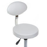 Cosmetic Stool with backrest BH-7289 White - BVShop