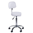 Cosmetic Stool with Backrest BH-7268 White - BVShop