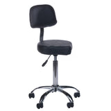 Cosmetic Stool with Backrest BH-7268 Black - BVShop
