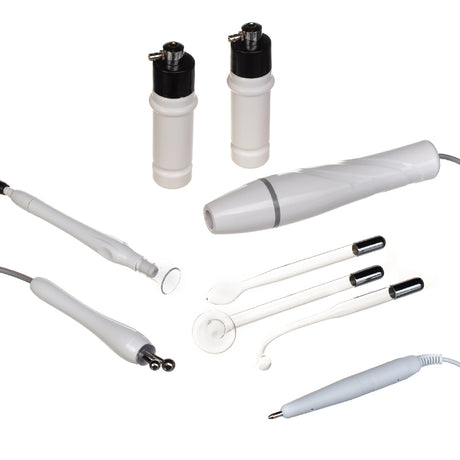 5-in-1 Cosmetic Device BR-1893 Gray (Galvanic, HF, Vacuum, Spray, Spot Removal) - BVShop