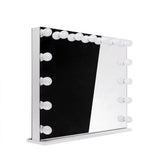 LED illuminated mirror by Beauty System, Hollywood style, 120x80cm, with built-in lighting and sleek modern design.