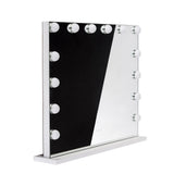 LED illuminated mirror by Beauty System, Hollywood style, 80x65cm with bright lighting and sleek design.