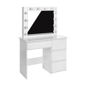White EVA Dressing Table with LED Illuminated Mirror - BVShop