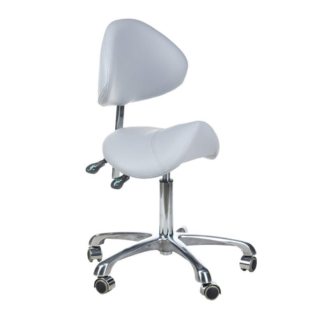 Cosmetic stool with backrest BY-3004 gray - BVShop