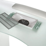 Manicure table with mounting hole BD-3453+O White - BVShop