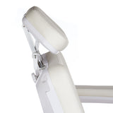 Electric cosmetic chair heated BR-6686 white - BVShop