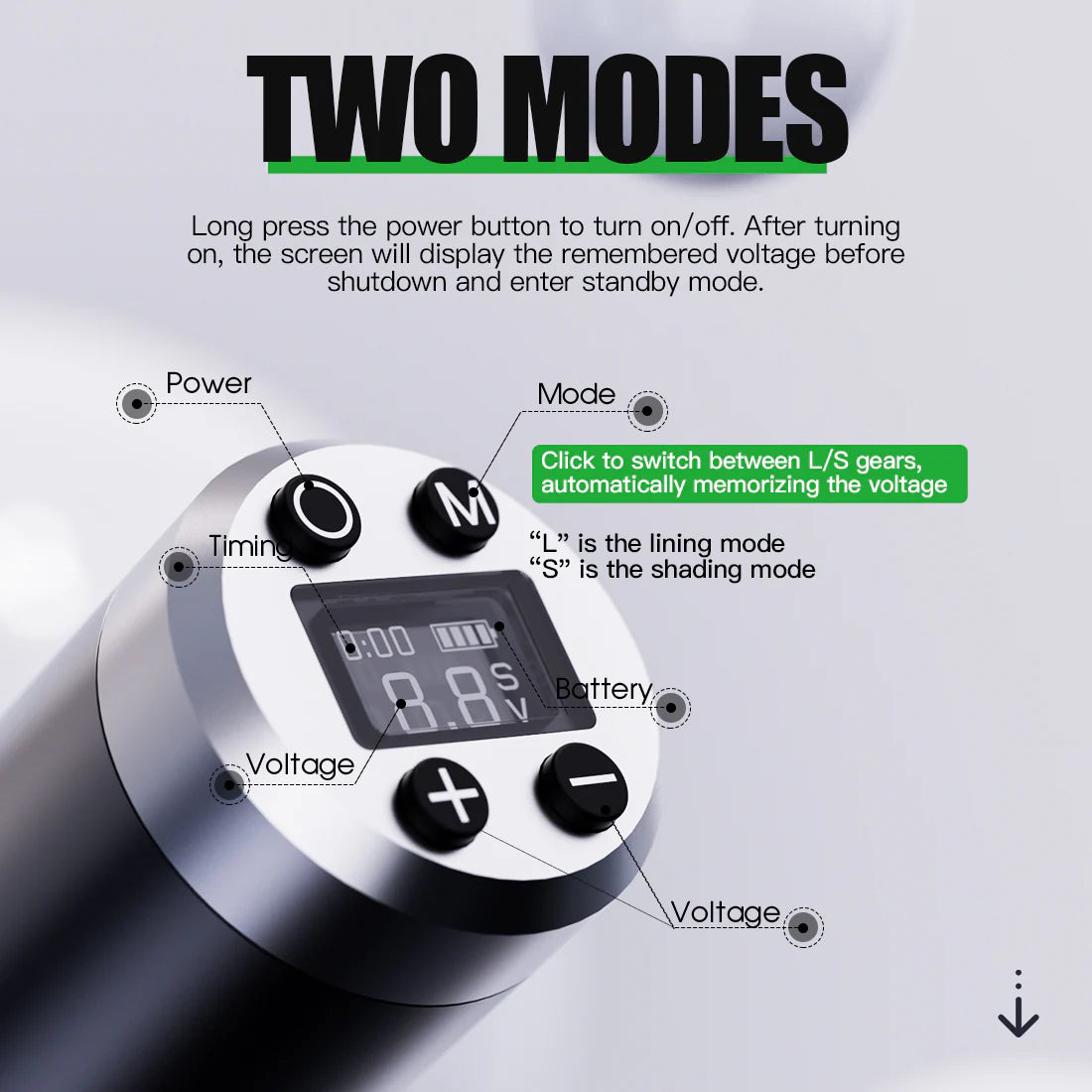 Mast Fold 3 Wireless Tattoo Machine - BVShop