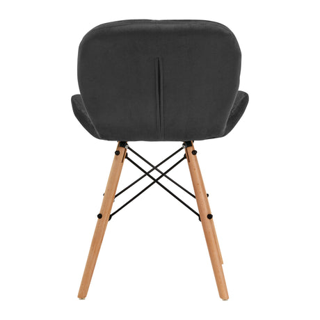 4Rico Cosmetic chair QS-186 gray velvet - BVShop