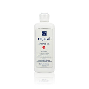 Rejuvi M Massage Oil 120ml bottle with jojoba and avocado oil for face and body