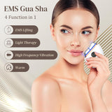 Profey EMS gua sha massager with heat vibration and LED light care