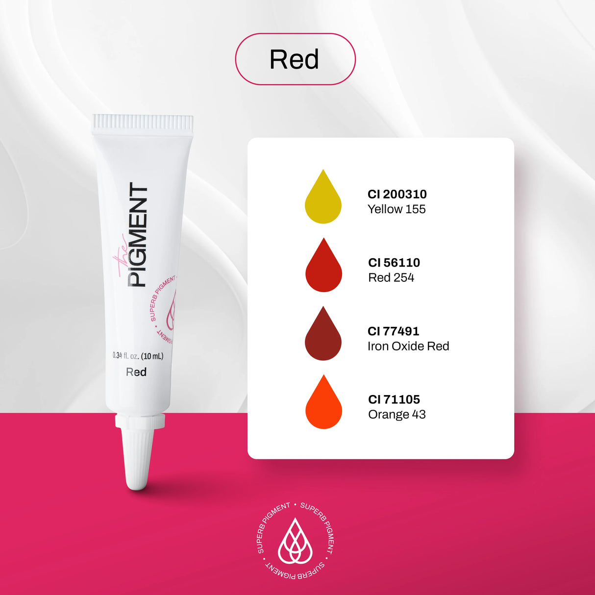 The Pigment Microblading Red Pigment 10ml - BVShop