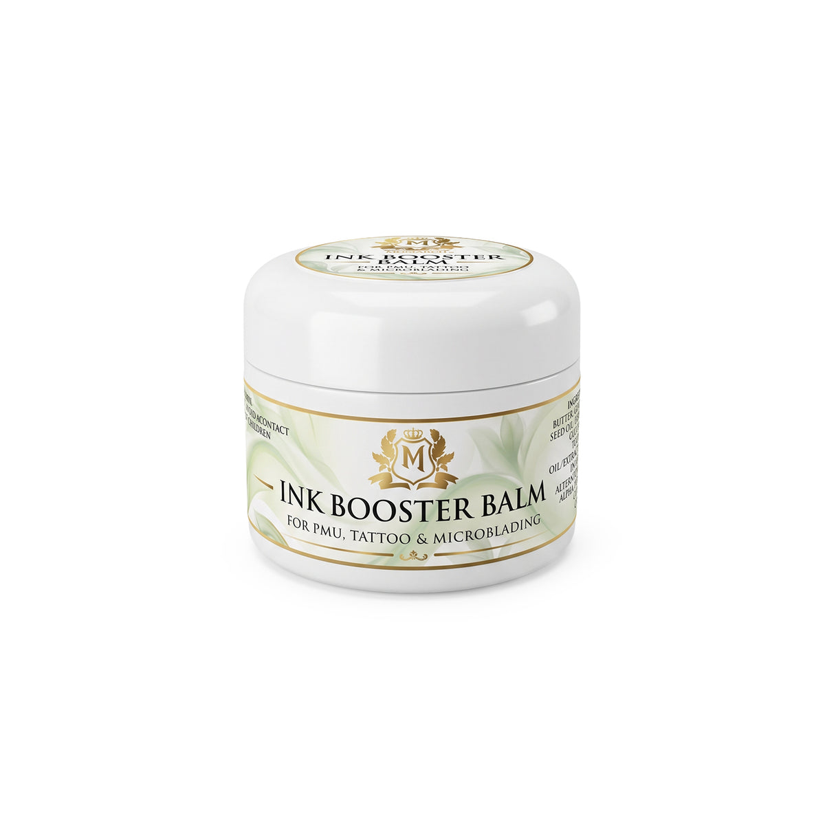 Skin Monarch Ink Booster Balm 30ml, closed white jar with front label