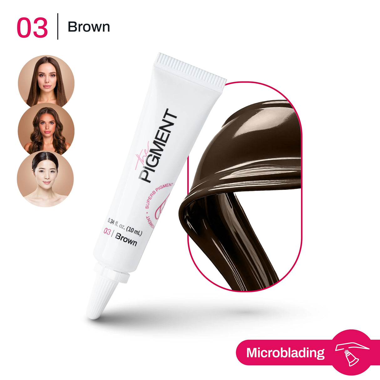 The Pigment Microblading Brown 3 Pigment 10ml - BVShop