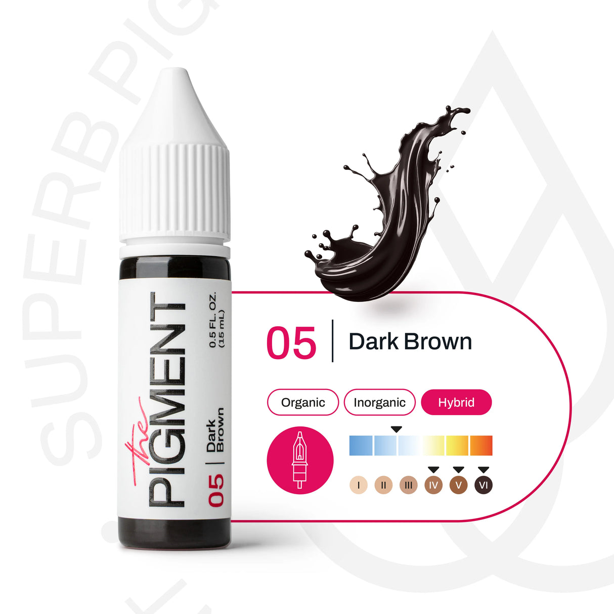 The Pigment 05 Dark Brown Pigment (15ml) - BVShop