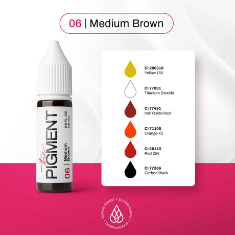 The Pigment 06 Medium Brown Pigment (15ml) - BVShop