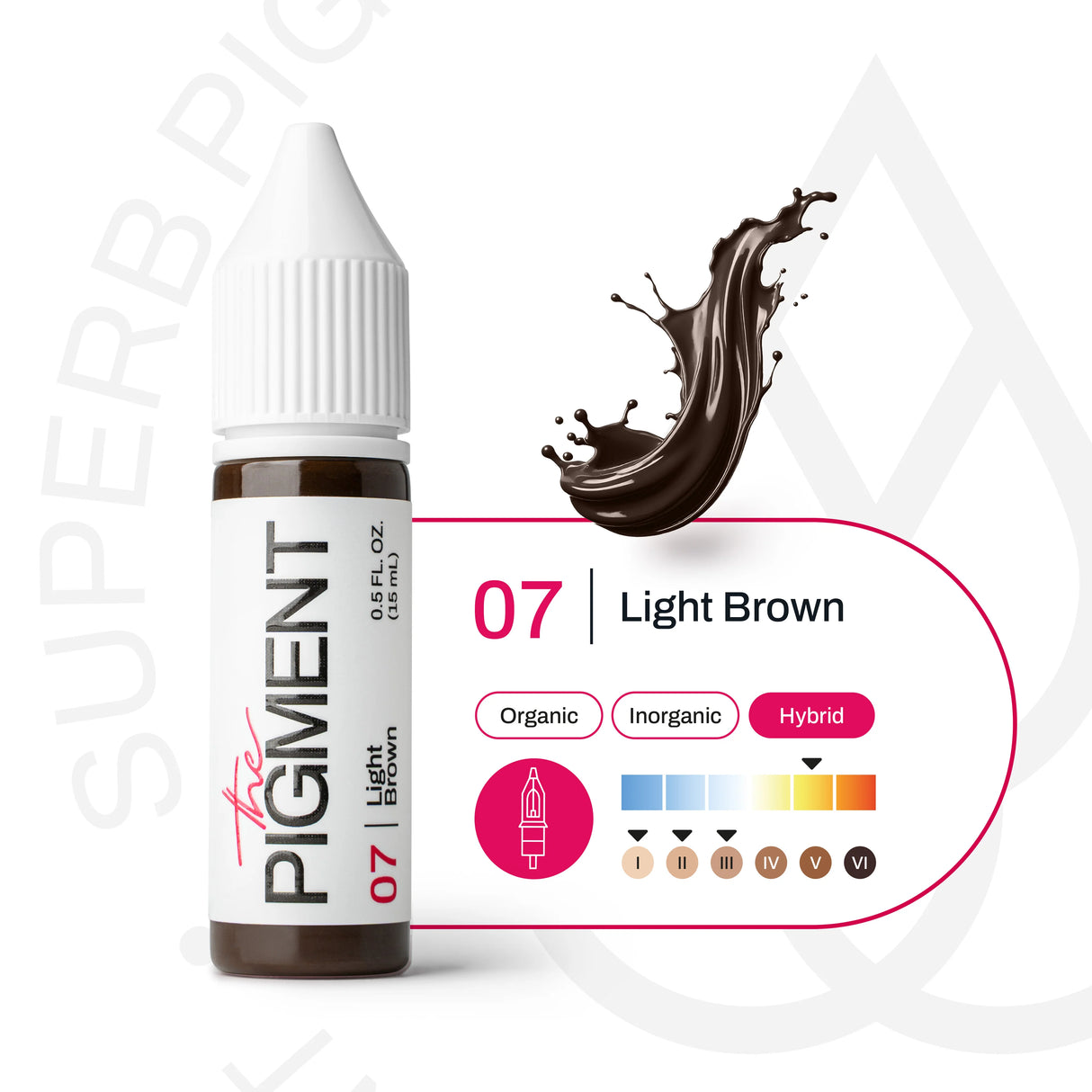 The Pigment 07 Light Brown Pigment (15ml) - BVShop