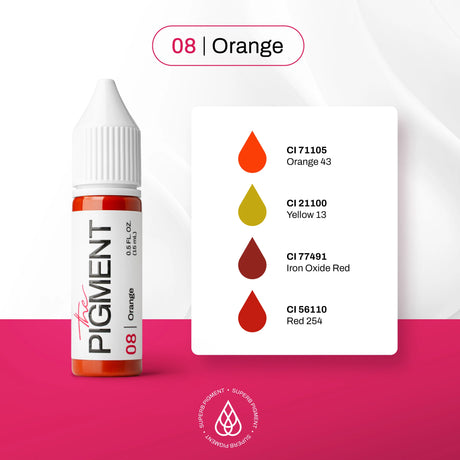 The Pigment 08 Orange Pigment (15ml) - BVShop