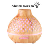 Aroma diffuser spa air humidifier 10 light wood 400ml + timer - BVShop