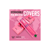 Bio Degradable Machine Pen Cover Pink 100pcs - BVShop