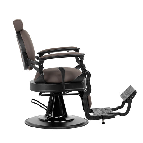 Barber chair Gabbiano Niccolo brown buttonless - BVShop