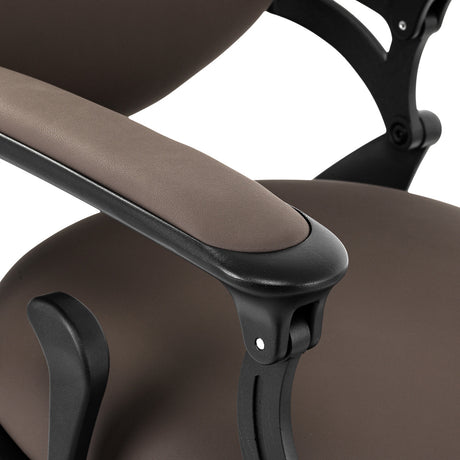 Barber chair Gabbiano Niccolo brown buttonless - BVShop