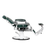 Barber chair Gabbiano President green Chrom - BVShop