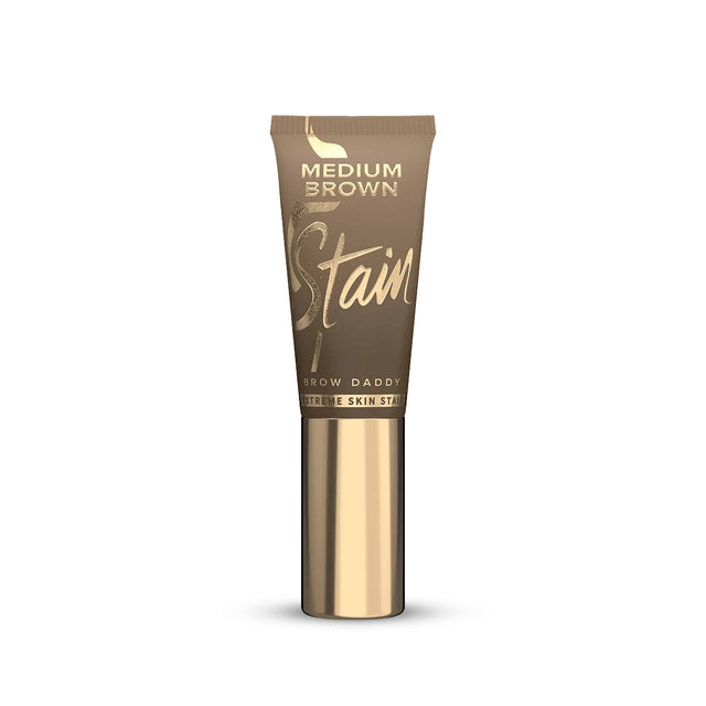 Brow Daddy StainMe Medium Brown ready-to-use professional brow skin stain tube