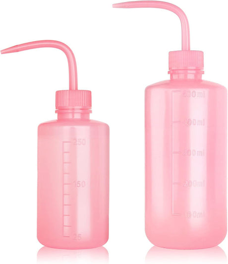 Pink Plastic Wash Bottle 250/500ml - BVShop