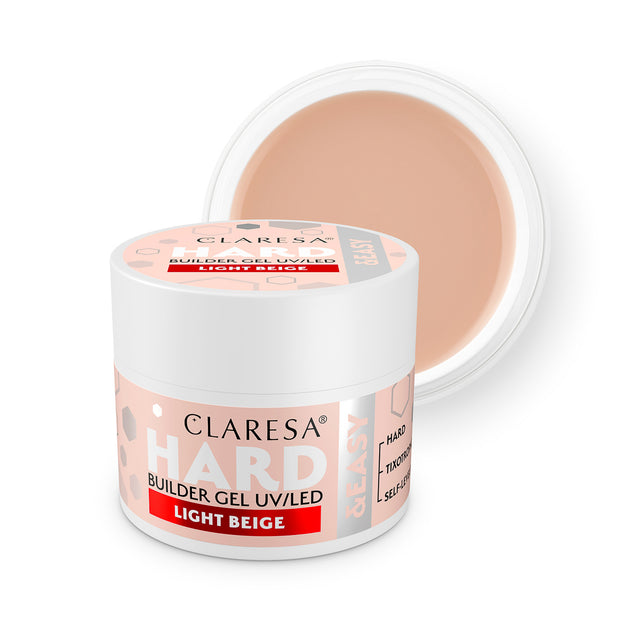 CLARESA HARD&EASY BUILDER GEL LIGHT BEIGE 12g - BVShop