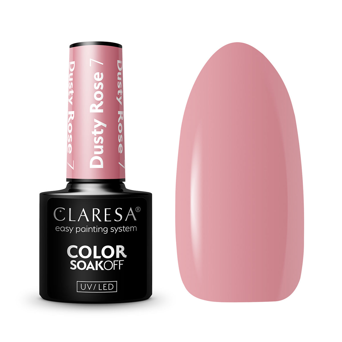 CLARESA Hybrid nail polish DUSTY ROSE 7 -5g - BVShop