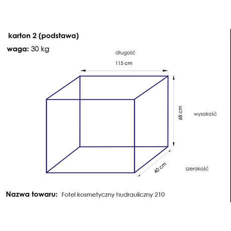 Cosmetic chair hyd. a 210 is white - BVShop