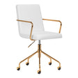 Cosmetic chair QS-OF211G gold light grey - BVShop