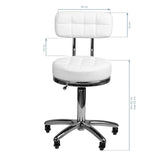 Cosmetic stool am-877 white - BVShop