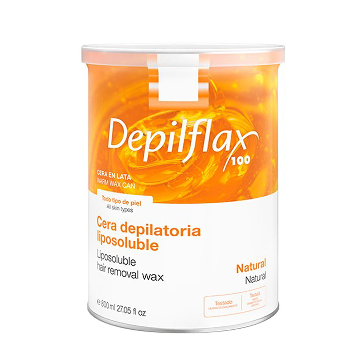Depilflax 100 depilatory wax can natural 800 ml - BVShop