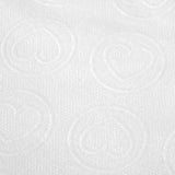 Disposable treatment scarves 20 pcs. 70×40 cm white hearts - BVShop