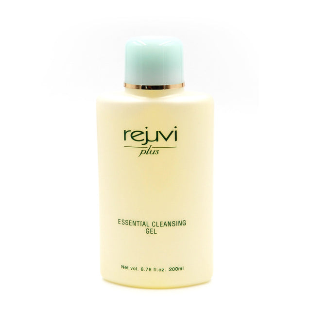 Rejuvi Plus Essential Cleansing Gel 200ml bottle clear facial cleansing gel