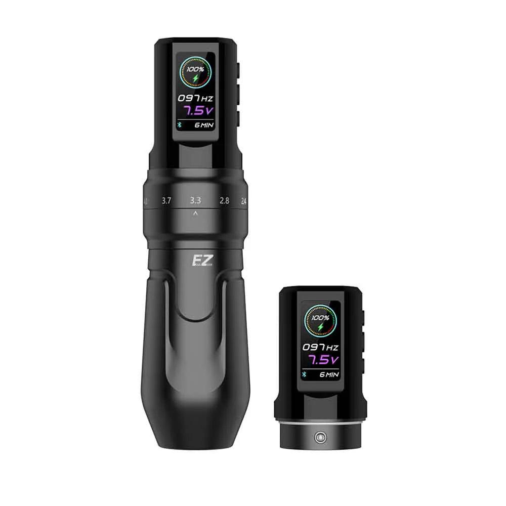 EZ Tattoo P3 Pro Bluetooth Machine Pen 2x Batteries Matte Black - BVShop