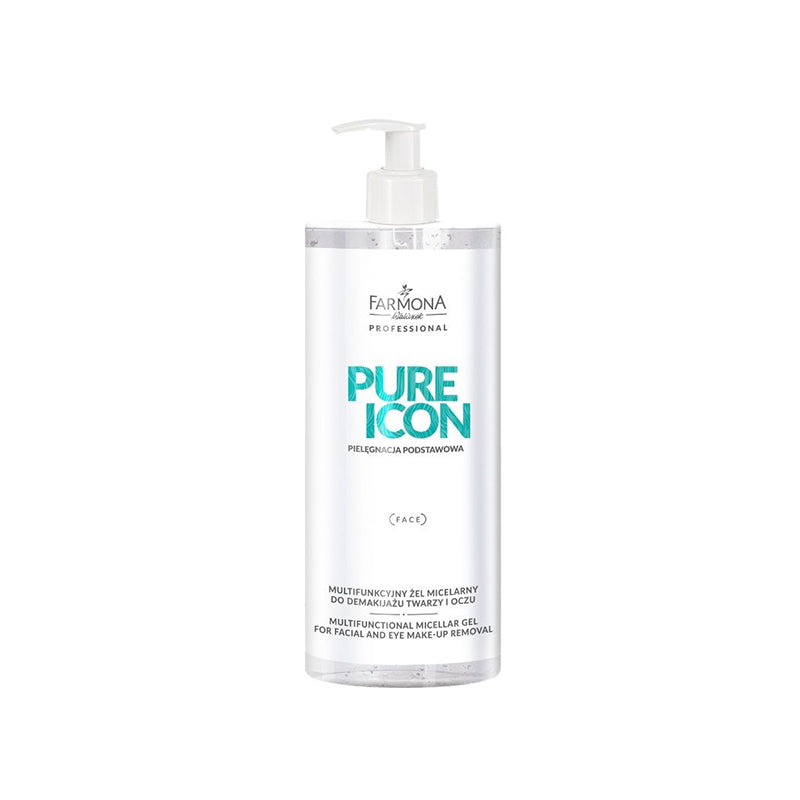 Farmona pure icon multifunctional micellar gel for face and eye make-up removal 500ml - BVShop